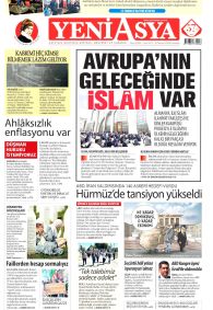 Yeni Asya Gazetesi Gazete Manşeti