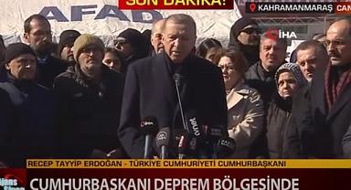 ERDOĞAN DEPREM BÖLGESİNDE